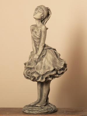 Steinfigur Bl&uuml;tendame Pfingstrose